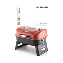 Guruss Go & Grill Barbekü Mangal Oksit Kırmızı Model:grs35