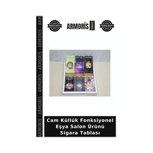 Cam Küllük Fonksiyonel Eşya Salon Ürünü Sigara Tablası