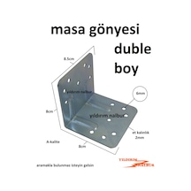 Masa Gönyesi 85x80 Kalın Geniş L Demir L Köşe Büyük Boy