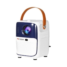 Torima T11 Bluetooth Wifi Akıllı Android Smart 4K 1080P Hoparlör Projeksiyon Cihazı Beyaz