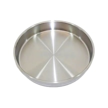 Paslanmaz Çelik Yuvarlak Fırın Tepsisi 32 CM Tepsi Gümüş