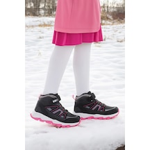 Kiko Kids Kcal Termo Taban Cırtlı Kız Çocuk Spor Bot Ayakkabı Siyah - Fuşya Fuşya - Siyah