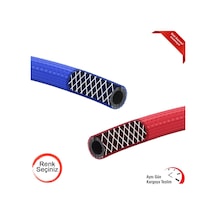 Hava Hortumu Çelik Kompresör Hortumu 8 MM 5 Metre-Mavi N11.42