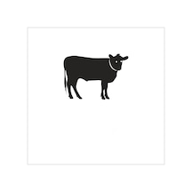 İnek Folyo Sticker 130cm Uzunluk Siyah