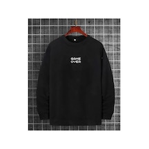 Tarzsokak Baskılı Unisex Oversize Sweatshirt Siyah