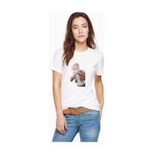 Anime Attack On Titan Baskılı Beyaz Kadın Tshirt (534310097)