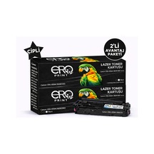 Canon Lbp-664cx Siyah Uyumlu Toner - 7500 Sayfalık Çipli Toner - 2'li  Paket