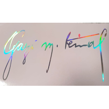 Hologramlı Gazi Mustafa Kemal Atatürk İmza Sticker 00623-1