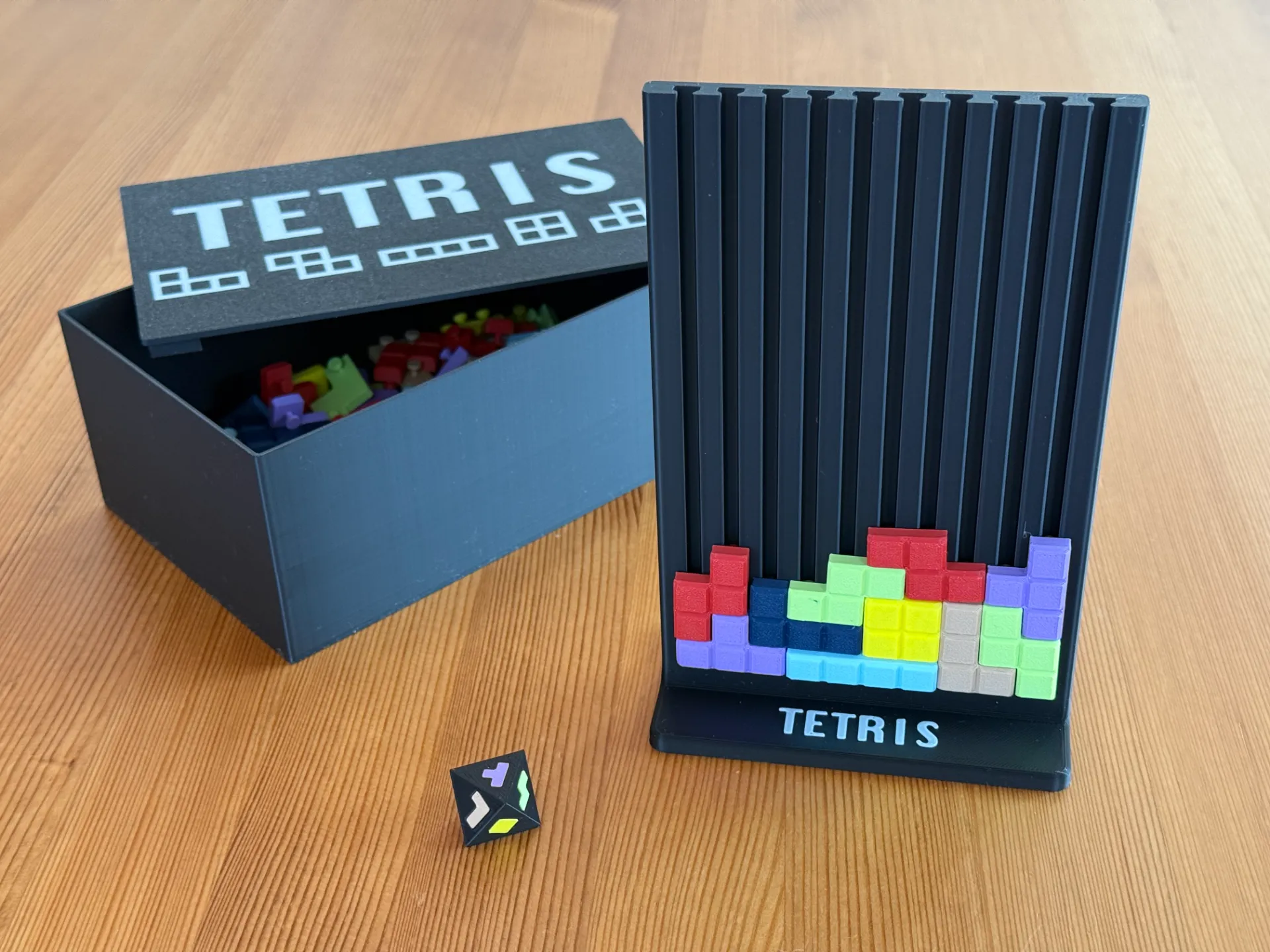 3d Baskı Mekanik Tetris Zekâ Ve Strateji Oyunu - Taşınabilir Seyahat Boy Plastik