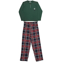 Uzun Kollu Erkek Pijama Takımı 5207 Yeşil 001