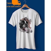 Frenchie Köpek Baskılı Tişört Tshirt Ücretsiz Kargo