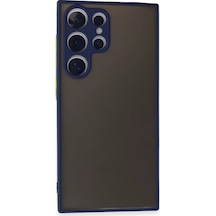 Newface Samsung Galaxy S24 Ultra Kılıf Montreal Silikon Kapak - Lacivert