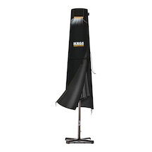 Bahçe Şemsiye Kılıfı, Veranda Parasol Konsol Şemsiyesi Brandası, Koruma Örtüsü, Su Geçirmez, Hava Koşullarına Dayanıklı Bahçe Gölgelik Güneşlik Örtüsü 190-30/50 Cm Siyah
