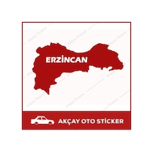 Erzincan Şehir Sınırı Sticker Erzincan Sticker Duvar Sticker