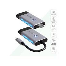 Type-c To Hdmı Kablosuz Görüntü Aktarıcı 50m 4k, 100w Pd Hızlı Şarj, 5ghz V0302002
