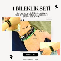 Numerolojik 1 si Bileklik Seti Liderliğini Hatırla Yolunu Aydınlat Çok Renkli