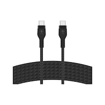 Boostcharge Pro Flex Örgülü Usb C Tipi - C Kablosu 3m/10ft , Usb-ıf Sertifikalı Güç Dağıtımı Pd Hızlı Şarj Kablosu - Siyah