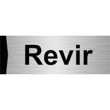 Revir 10x20cm Gümüş Renk Metal Yönlendirme Levhası