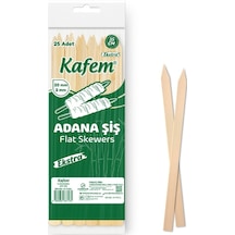 Kafem Adana Çöp Şiş Ekstra Ahşap 35 Cm 25 Adet