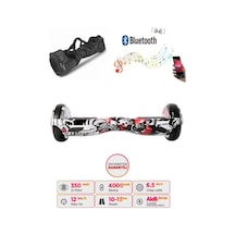 Citymate Elektrikli Kaykay Hoverboard Bluetooth Hoparlörlü 6.5 İnç Grafiti D06 +Çanta