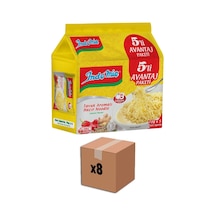 Indomie Hazır Noodle 8'li Paket 5x75g Tavuk Aromalı Pratik Makarna Tarı