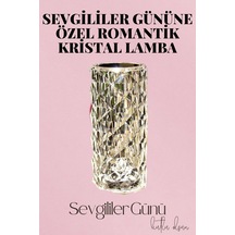 Sevgililer Gününe Özel Romantik Kristal Gece Lambası Sevgiliye Hediye Çok Renkli