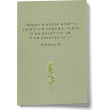 Başarım Ancak O'nun Yardımına Bağlıdır Mini Defter Çok Renkli