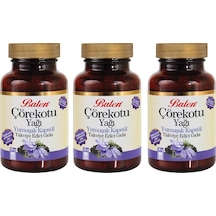 3 Adet Balen Çörekotu Yağı 80 Yumuşak Kapsül