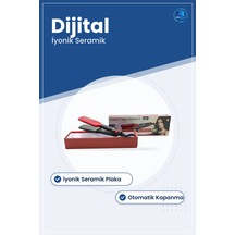 Saç Düzleştirici Dijital Ayarlanabilir İyonik Seramik Kaplı Plaka