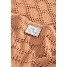 Kaay Stone Wash Pike / Yatak Örtüsü 200x240 Çift Kişilik Tarçın