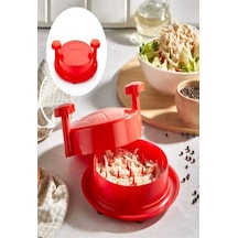 Tavuk Doğrayıcı, Patlıcan Biber Çok Amaçlı Et Parçalama Aleti Kırmızı