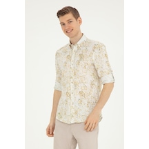 U.s. Polo Assn. Erkek Haki Gömlek Desenli 50283711-vr027 Yeşil