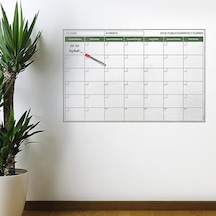 Manyetik Yapışkanlı Bir Aylık Program Planlayıcı Takvim 85x56 Cm Timya/go1395 204604 Siyah