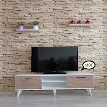 Mobilya Sepeti ( Ms 70 ) Mdf Tv Ünitesi Dolabı,Raflı,Beyaz-Cev...