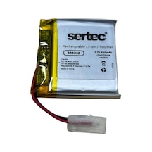 Sertec 663032 3.7v 650mah Li-polymer Pil Devreli/1.5a Evimdeyokyok