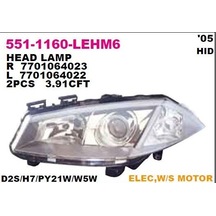 Megane 2 Ön Sol Far Motorlu Zenonlu Tip 7701064023