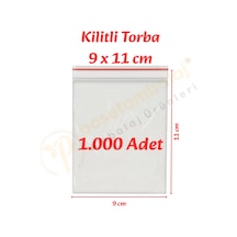 9x11 Cm. Kilitli Torba 1.000 Adet