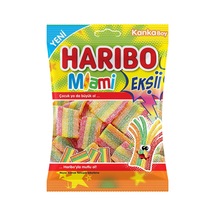 Harıbo Ekşii Miami Yumuşak Şeker 70 G Ekşi Meyveli Lezzet 2'li Ekonomik Paket - 2 Adet Tarı