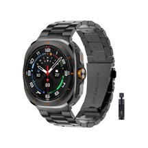 Samsung İle Uyumlu Galaxy Watch 7 Ultra 47mm Kordon Klipsli Metal Kordon 04 +kısaltma Aparatı Çok Renkli