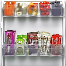 6 Lı Buzdolabı İçi Mini Düzenleyici Kutu Organizer - Buzdolabı Kapak Düzenleyici Acıbadem