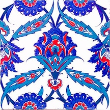 Armada Çini 20x20 Cm Ac 30 İznik Desenli Kütahya Çini Karo Serami