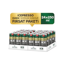 Jacobs Icepresso Dark Soğuk Kahve 250 Ml X 24 Adet Çekirdek Kahve