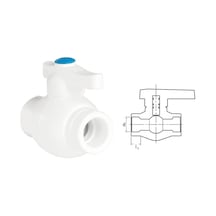 Ege Yıldız Pprc 40 Mm Küresel Vana Gri 1''