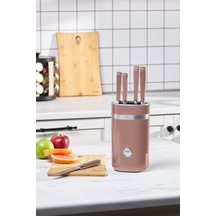 Karaca  Mastermaıd Rosegold 6 Parça Standlı Bıçak Seti