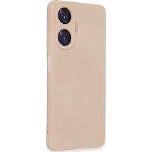 Newface Realme C55 Kılıf Nano İçi Kadife Silikon - Pudra pudra