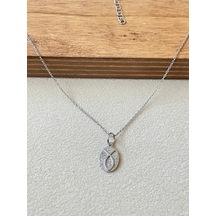 925 Ayar Gümüş Balık İşli Zincirli Gümüş Kolye 45cm