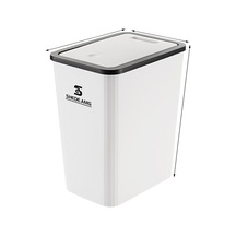 Crosswing Tuvalet Kapaklı Çöp Kutusu-beyaz Beyaz