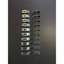 Zebra & Stor Perde 4.5 Cm Metal Portray 20 Adet, Metalik Gri Çok Renkli
