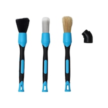 3'lü Premium Mavi Detay Temizlik Fırçası Değiştirilebilir Başlık Set