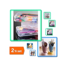 Dolap Organizer Kutusu + Lale Figürlü Tezgah Üstü Kaşıklık - 2li Set Z1f3q9 Belirtilmemiş